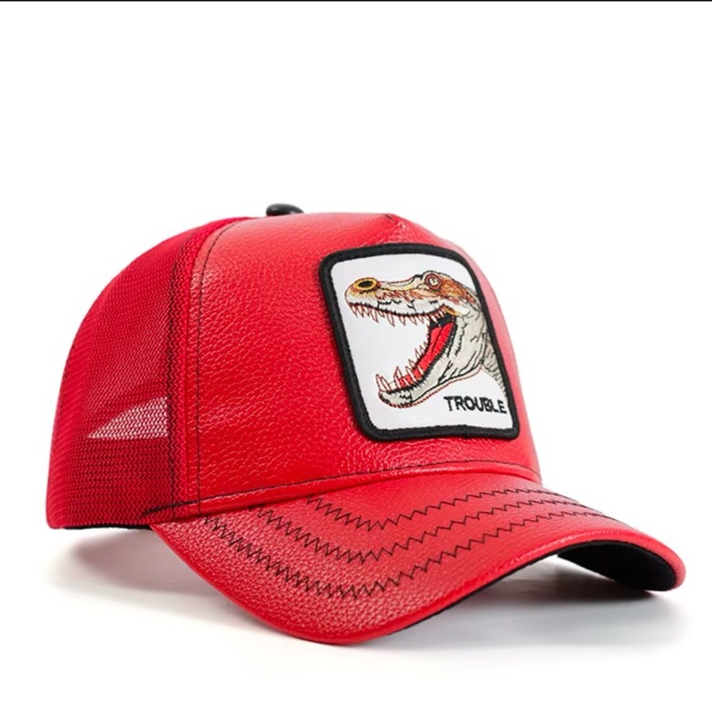 Red Graphic Alligator Cap